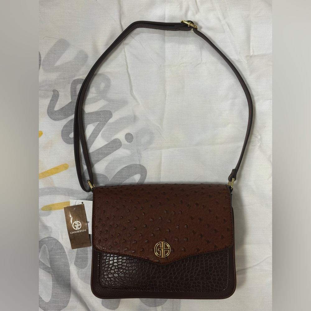 Giani Bernini Elegant Brown Shoulder Bag